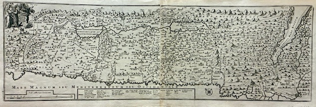 Bonfrere Jacques (1573-1643) Tabula geographica Terrae Sanctae. Auctore J. Bonfrerio Societat. Jesu. 1704 Amsterdam 